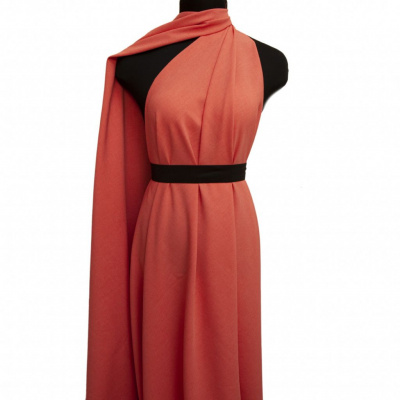 Ткань костюмная габардин "Меланж" 6154B, 172 гр/м2, шир.150см, цвет коралл - купить в Дербенте. Цена 299.21 руб.
