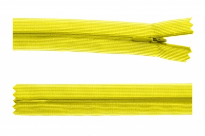 Молния потайная Т3 131, 20 см, капрон, цвет жёлтый - купить в Дербенте. Цена: 5.12 руб.
