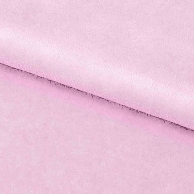 Велюр JS LIGHT 1, 220 гр/м2, шир.150 см, (3,3 м/кг), цвет бл.розовый - купить в Дербенте. Цена 1 055.34 руб.