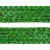 Тесьма с пайетками D4, шир. 35 мм/уп. 25+/-1 м, цвет зелёный - купить в Дербенте. Цена: 1 308.30 руб.