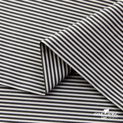 Ткань сорочечная Полоска Кенди, 115 г/м2, 58% пэ,42% хл, шир.150 см, цв.6-черный, (арт.110) - купить в Дербенте. Цена 306.69 руб.