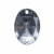 Стразы пришивные акриловые арт.#39/10 - "Кристал", 10х14 мм - купить в Дербенте. Цена: 0.69 руб.