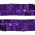 Тесьма с пайетками 12, шир. 20 мм/уп. 25+/-1 м, цвет фиолет - купить в Дербенте. Цена: 778.19 руб.