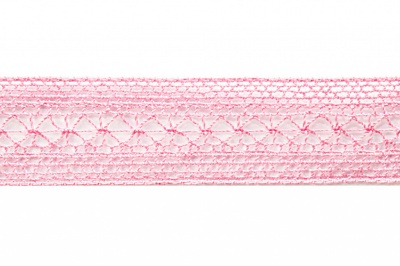 Тесьма кружевная 0621-1669, шир. 20 мм/уп. 20+/-1 м, цвет 096-розовый - купить в Дербенте. Цена: 673.91 руб.