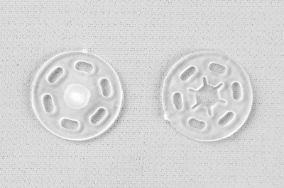 Кнопки пришивные пластиковые 15 мм, блистер 24шт, цв.-прозрачные - купить в Дербенте. Цена: 68.79 руб.