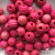 0309-Бусины деревянные "ОмТекс", 16 мм, упак.50+/-3шт, цв.023-розовый - купить в Дербенте. Цена: 62.22 руб.
