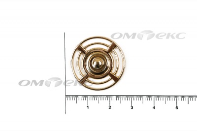 Кнопки пришивные №2 25 мм золото - купить в Дербенте. Цена: 53.90 руб.