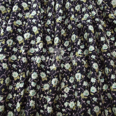 Плательная ткань "Софи" 8.1, 75 гр/м2, шир.150 см, принт растительный - купить в Дербенте. Цена 241.49 руб.