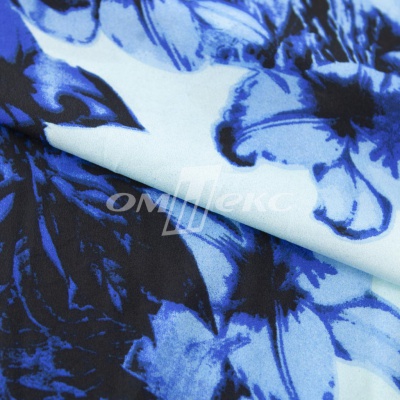 Плательная ткань "Фламенко" 19.1, 80 гр/м2, шир.150 см, принт растительный - купить в Дербенте. Цена 241.49 руб.