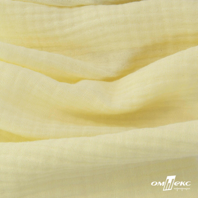 Ткань Муслин, 100% хлопок, 125 гр/м2, шир. 140 см #201 цв.(36)-лимон нюд - купить в Дербенте. Цена 464.97 руб.