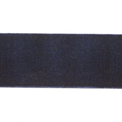 Лента бархатная нейлон, шир.25 мм, (упак. 45,7м), цв.180-т.синий - купить в Дербенте. Цена: 800.84 руб.