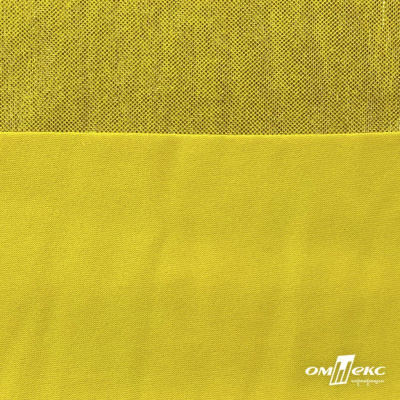 Трикотажное полотно голограмма, шир.140 см, #602 -жёлтый/жёлтый - купить в Дербенте. Цена 385.88 руб.