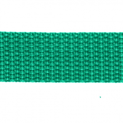 Стропа текстильная, шир. 25 мм (в нам. 50+/-1 ярд), цвет яр.зелёный - купить в Дербенте. Цена: 397.52 руб.