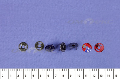 Кнопки магнитные МКМ-02, диам. 18 мм, чёрный никель - купить в Дербенте. Цена: 14.49 руб.