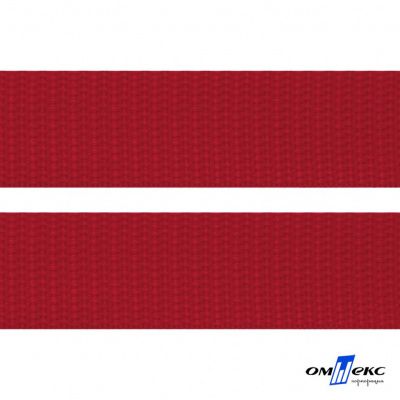 Красный - цв.171- Текстильная лента-стропа 550 гр/м2 ,100% пэ шир.50 мм (боб.50+/-1 м) - купить в Дербенте. Цена: 797.67 руб.