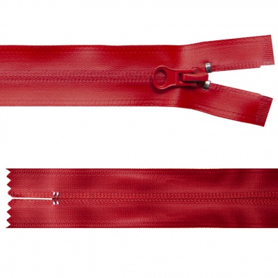 Молния водонепроницаемая PVC Т-7, 20 см, неразъемная, цвет (820)-красный - купить в Дербенте. Цена: 21.56 руб.