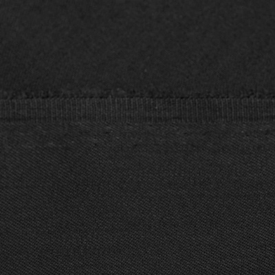 Костюмная ткань с вискозой "Рошель", 250 гр/м2, шир.150см, цвет чёрный - купить в Дербенте. Цена 442.59 руб.