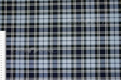 Ткань костюмная клетка Т7274 2004, 220 гр/м2, шир.150см, цвет т.синий/гол/бел - купить в Дербенте. Цена 