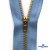Молнии джинсовые металл т-4, 18 см латунь (YG), цв.-деним (231) - купить в Дербенте. Цена: 21.57 руб.