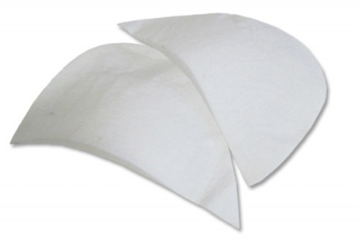 Плечевые накладки И-8 НЦ, составные, цвет белый - купить в Дербенте. Цена: 47.27 руб.