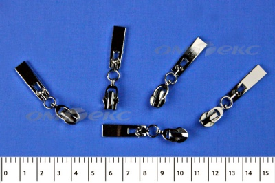 Слайдер декоративный, металлический №1/спираль Т7/никель - купить в Дербенте. Цена: 6.29 руб.