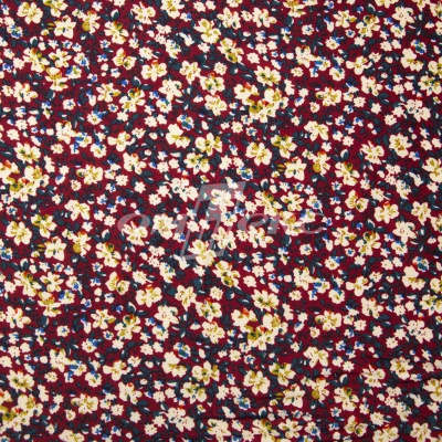 Плательная ткань "Софи" 5.1, 75 гр/м2, шир.150 см, принт растительный - купить в Дербенте. Цена 243.96 руб.