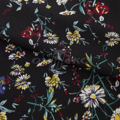 Плательная ткань "Фламенко" 6.2, 80 гр/м2, шир.150 см, принт растительный - купить в Дербенте. Цена 239.03 руб.
