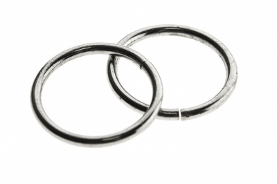 Кольцо металлическое d-15 мм, цв.-никель - купить в Дербенте. Цена: 2.45 руб.