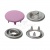 Кнопка рубашечная (закрытая) 9,5мм - эмаль, цв.003 - розовый - купить в Дербенте. Цена: 5.74 руб.