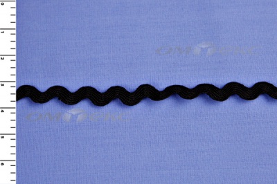 Тесьма плетеная "Вьюнчик"/черный - купить в Дербенте. Цена: 48.11 руб.