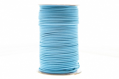 0370-1301-Шнур эластичный 3 мм, (уп.100+/-1м), цв.168 - голубой - купить в Дербенте. Цена: 459.62 руб.