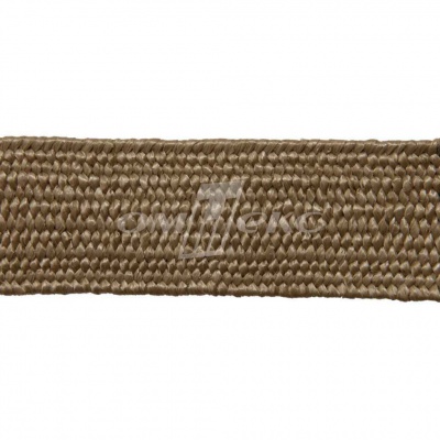 Тесьма отделочная полипропиленовая плетеная эластичная #2, шир. 40мм, цв.- соломенный - купить в Дербенте. Цена: 50.99 руб.