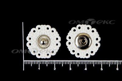 Кнопки пришивные №6 S20мм пластиковые белые - купить в Дербенте. Цена: 9.88 руб.