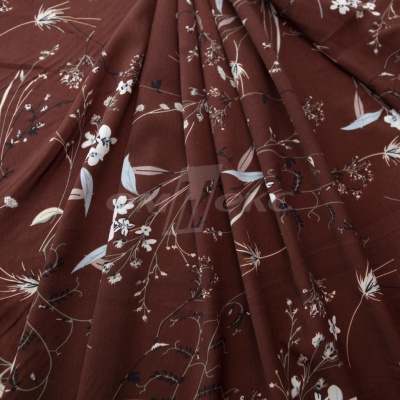 Плательная ткань "Фламенко" 2.2, 80 гр/м2, шир.150 см, принт растительный - купить в Дербенте. Цена 239.03 руб.