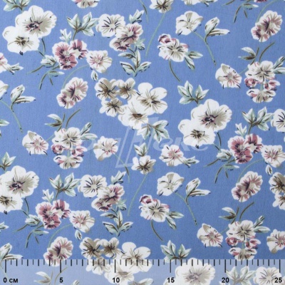 Плательная ткань "Фламенко" 12.1, 80 гр/м2, шир.150 см, принт растительный - купить в Дербенте. Цена 241.49 руб.
