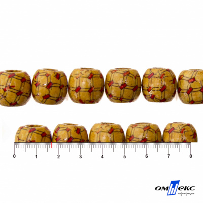 0189-Бусины деревянные "ОмТекс", 17 мм, упак.50+/-3шт - купить в Дербенте. Цена: 83.66 руб.