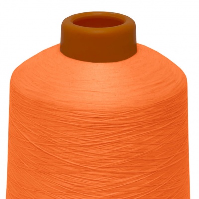 Нитки текстурированные некручёные 457, намот. 15 000 м, цвет оранжевый - купить в Дербенте. Цена: 204.10 руб.