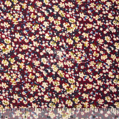 Плательная ткань "Софи" 5.1, 75 гр/м2, шир.150 см, принт растительный - купить в Дербенте. Цена 243.96 руб.