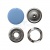 Кнопка рубашечная (закрытая) 9,5мм - эмаль, цв.182 - св.голубой - купить в Дербенте. Цена: 5.74 руб.