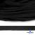 Шнур плетеный d-8 мм плоский, 70% хлопок 30% полиэстер, уп.85+/-1 м, цв.- чёрный - купить в Дербенте. Цена: 735 руб.