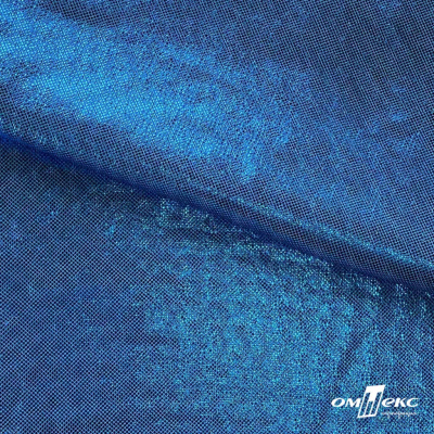 Трикотажное полотно голограмма, шир.140 см, #602 -голубой/голубой - купить в Дербенте. Цена 385.88 руб.
