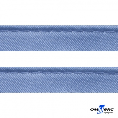 Кант атласный 126, шир. 12 мм (в упак. 65,8 м), цвет голубой - купить в Дербенте. Цена: 237.16 руб.