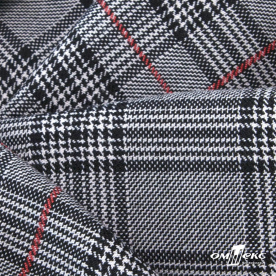 Ткань костюмная "Клер" 80% P, 16% R, 4% S, 200 г/м2, шир.150 см,#10 цв-серый/красный - купить в Дербенте. Цена 412.02 руб.