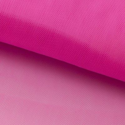 Фатин матовый 16-31, 12 гр/м2, шир.300см, цвет барби розовый - купить в Дербенте. Цена 100.92 руб.