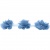 Тесьма плетеная "Рюш", упак. 9,14 м, цвет голубой - купить в Дербенте. Цена: 45.87 руб.