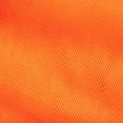 Фатин матовый 16-127, 12 гр/м2, шир.300см, цвет оранжевый - купить в Дербенте. Цена 96.31 руб.