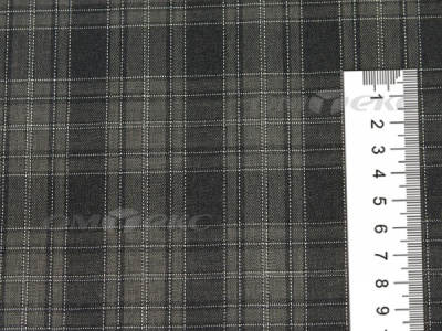 Ткань костюмная клетка 25235 2004, 185 гр/м2, шир.150см, цвет серый/бел - купить в Дербенте. Цена 
