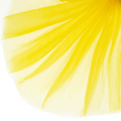 Фатин блестящий 16-70, 12 гр/м2, шир.300см, цвет жёлтый - купить в Дербенте. Цена 110.84 руб.