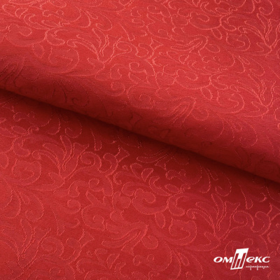Ткань жаккард королевский, 100% полиэстр 180 г/м 2, шир.150 см, цв-красный - купить в Дербенте. Цена 293.39 руб.